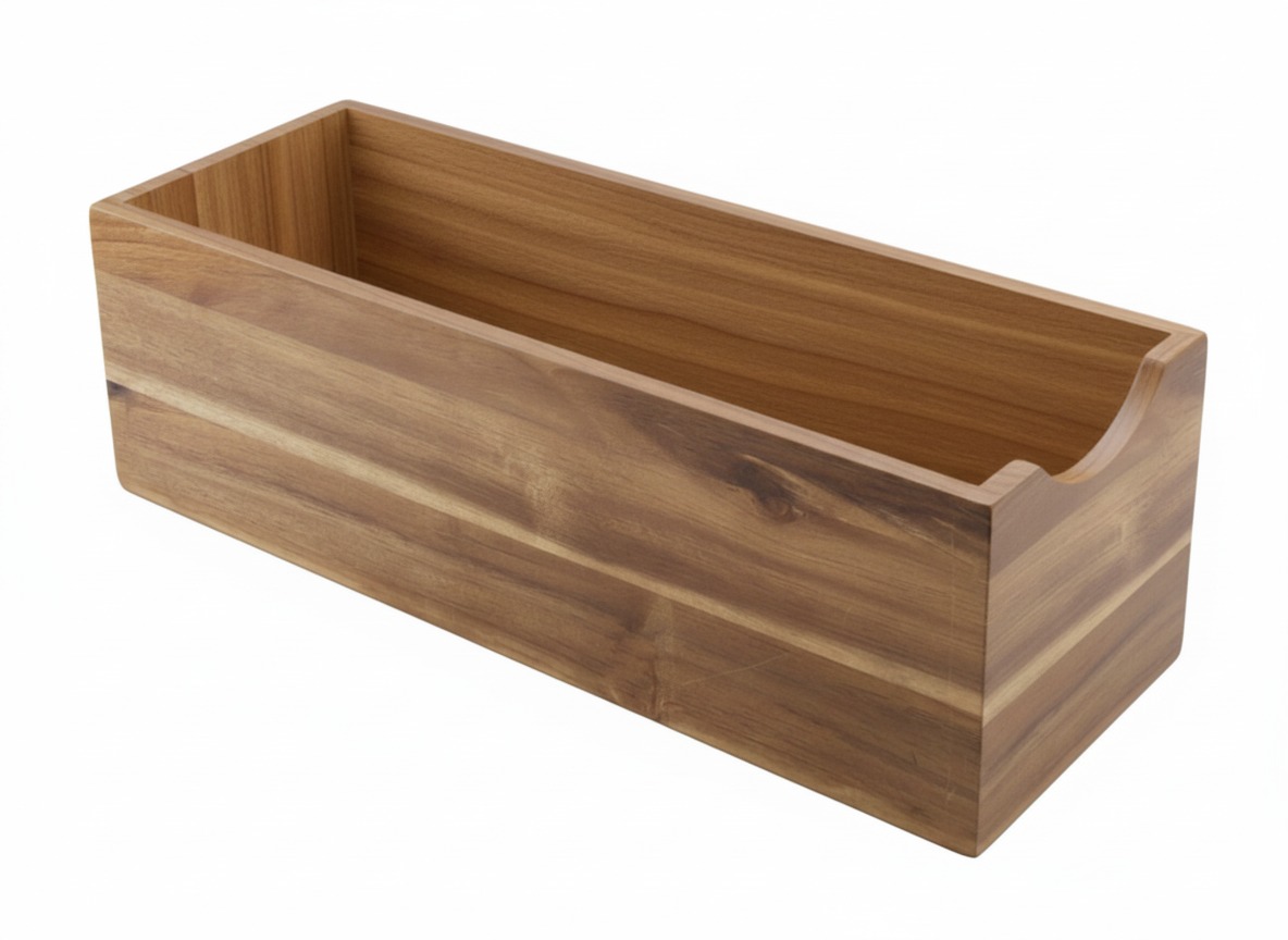 Acacia Wood Storage Bin - Sustainable Organizers | USA & EU