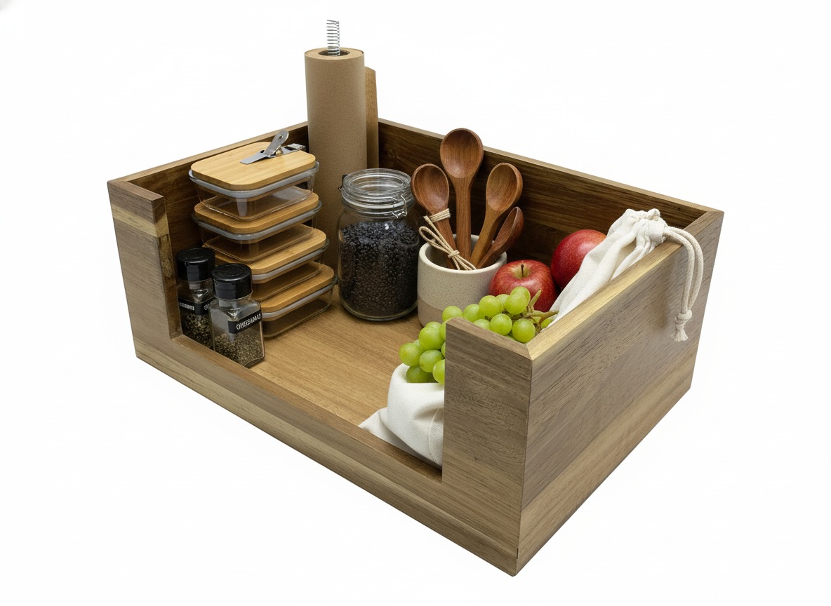 Acacia Wood Storage Bins | Wholesale Vietnam & EU Market