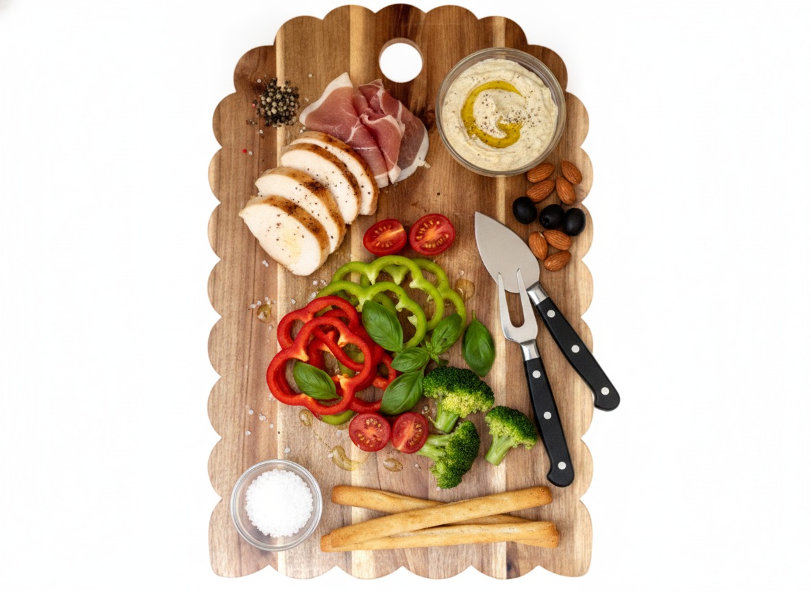 Sustainably Sourced Vietnamese Acacia Wood Serving Platters