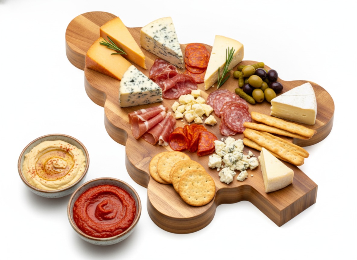 Superior Tree-Shaped Acacia Wood Serving Board