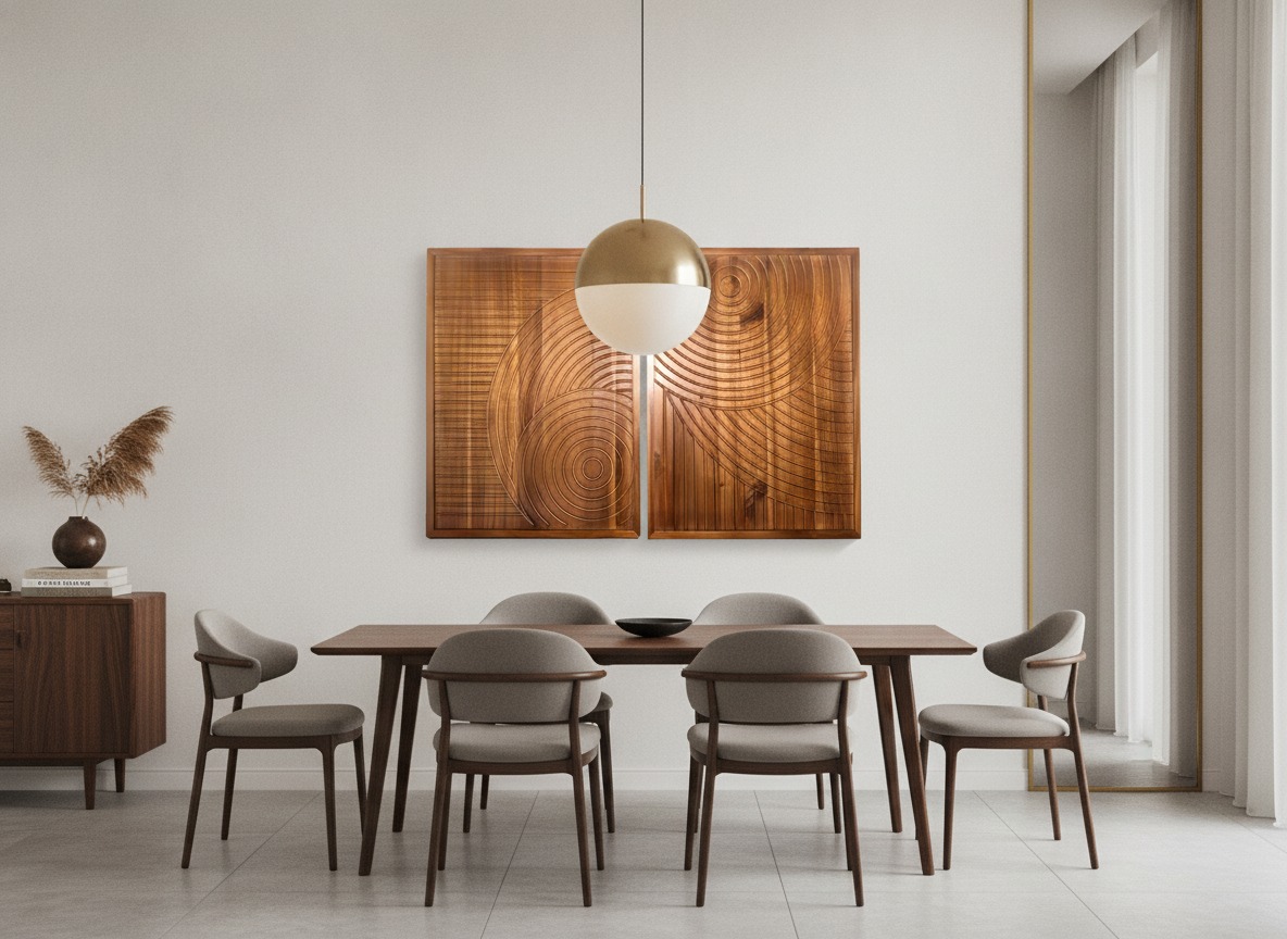 Refined Acacia Wood Wall Decor | Premium Hand Carved Art