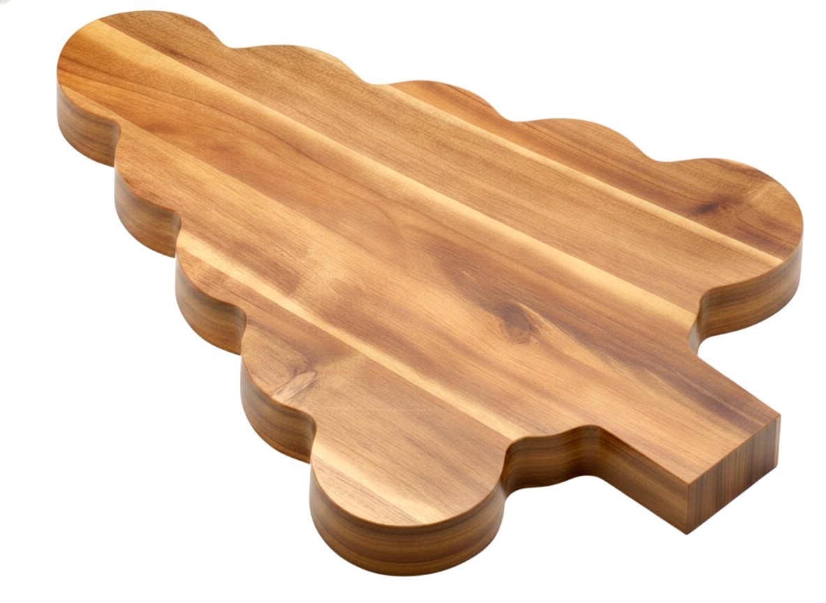 Superior Tree-Shaped Acacia Wood Serving Board