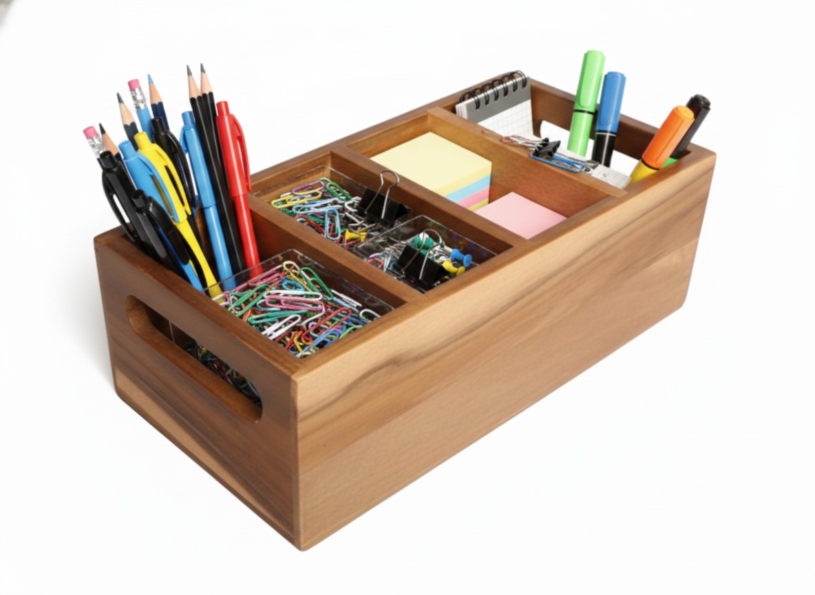 Acacia Wood Organizer | Wholesale Vietnam Supplier for US & EU