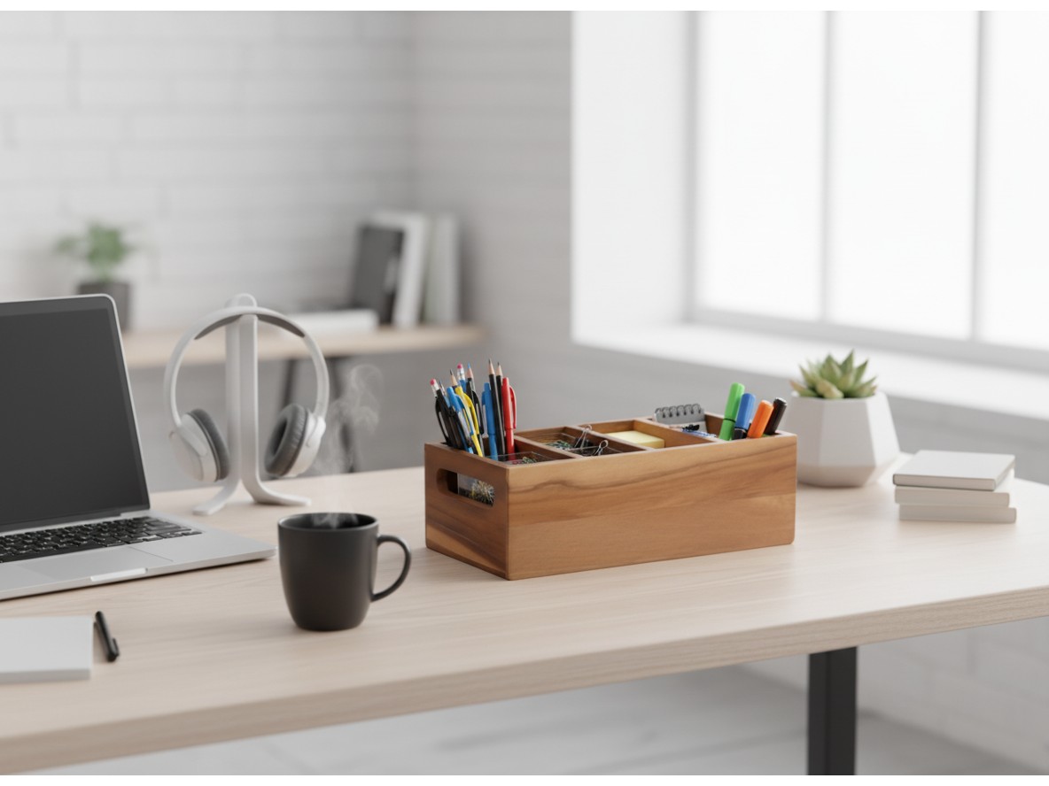 Acacia Wood Organizer | Wholesale Vietnam Supplier for US & EU