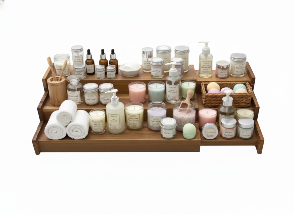 Expandable Acacia Spice Rack | Kitchen Storage & Organization USA/EU