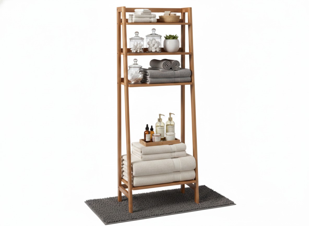 Bamboo Over-Toilet Shelf | Bathroom Storage | US & EU