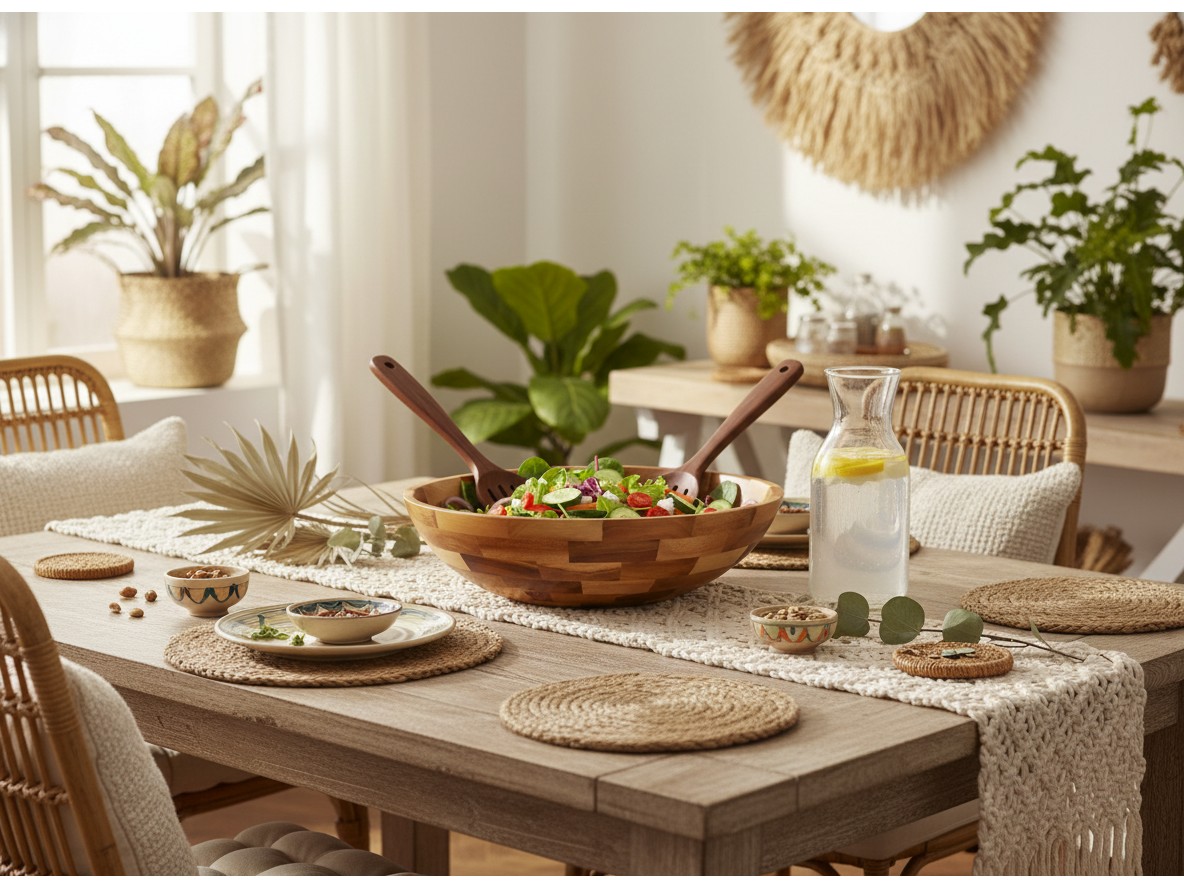 Acacia Wood Salad Bowls Wholesale - US & EU Market Supplier