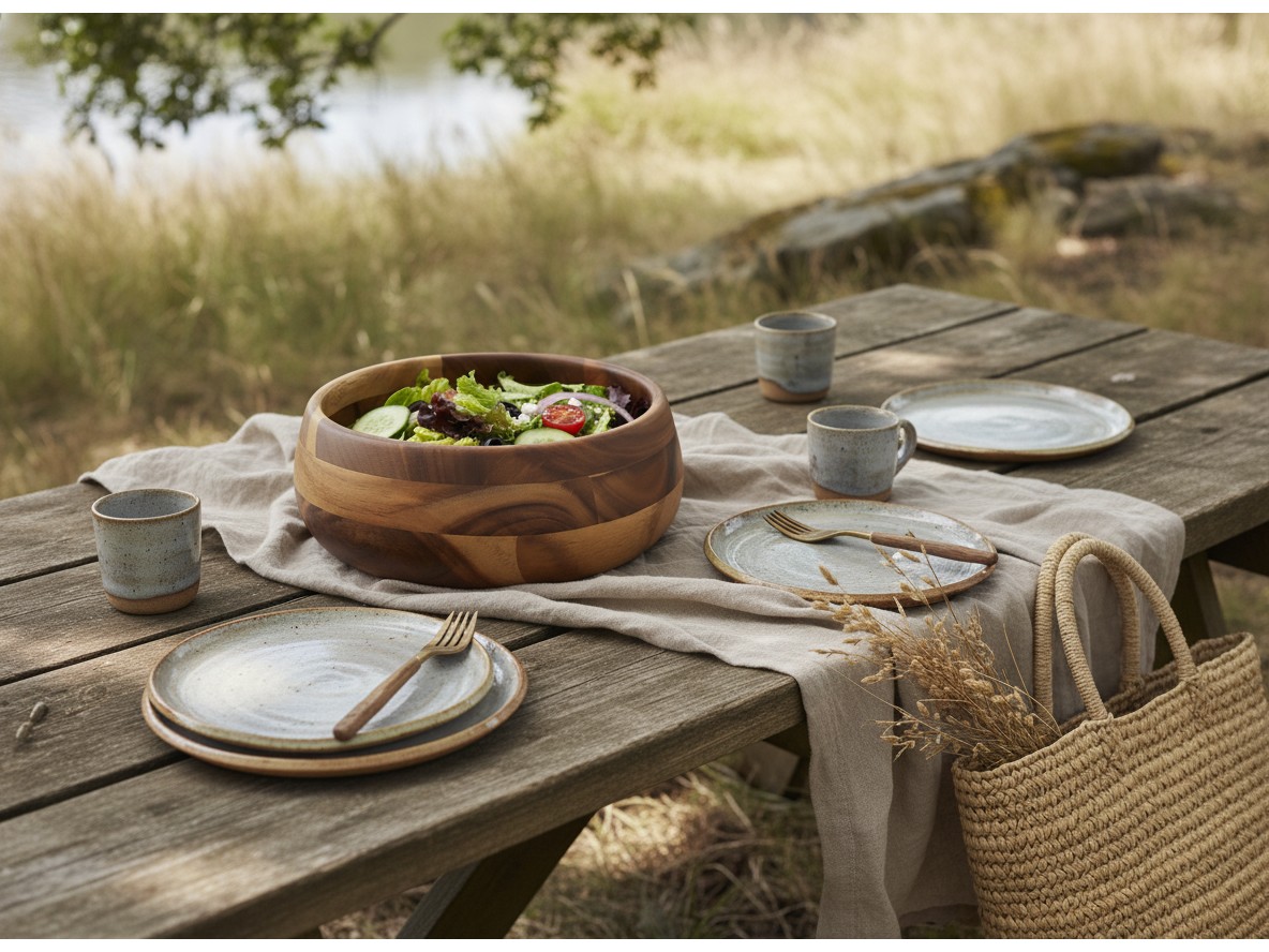 Acacia Wood Serving Bowls | Wholesale Tableware | Vietnam
