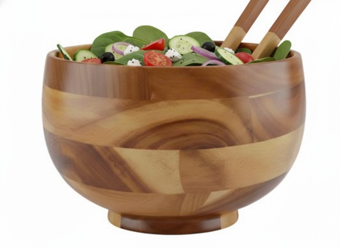 Acacia Wood Serving Bowl | Durable Kitchenware US & EU
