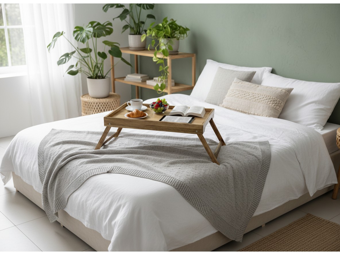 Superior Acacia Wood Breakfast Tray | Vietnam Export to US & EU