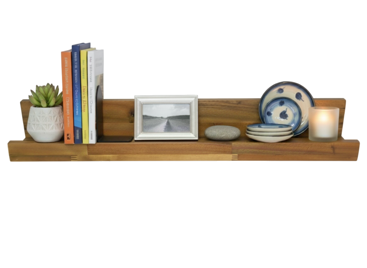 Acacia Wood U-Shelf | Premium Wall Decor | USA & EU Wholesale