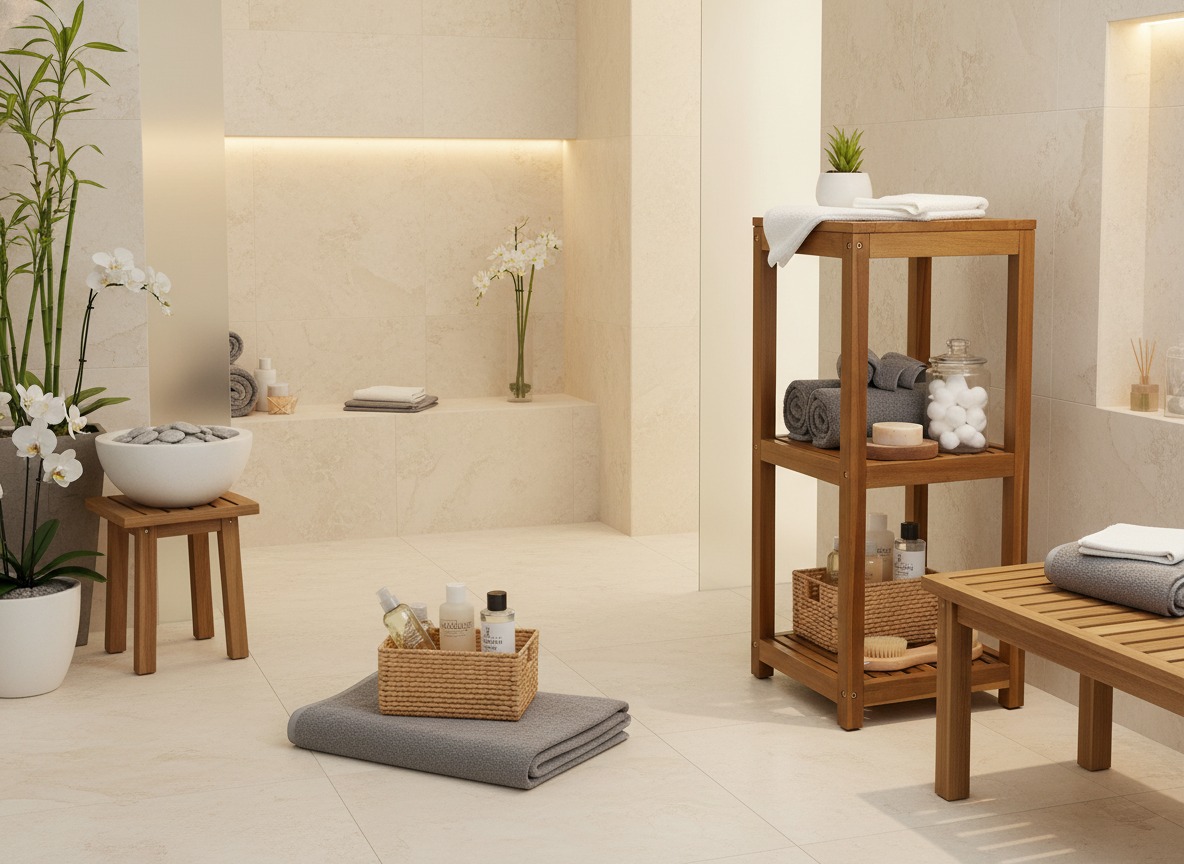 Acacia Bath Tower | 3-Tier Wooden Storage for US & EU