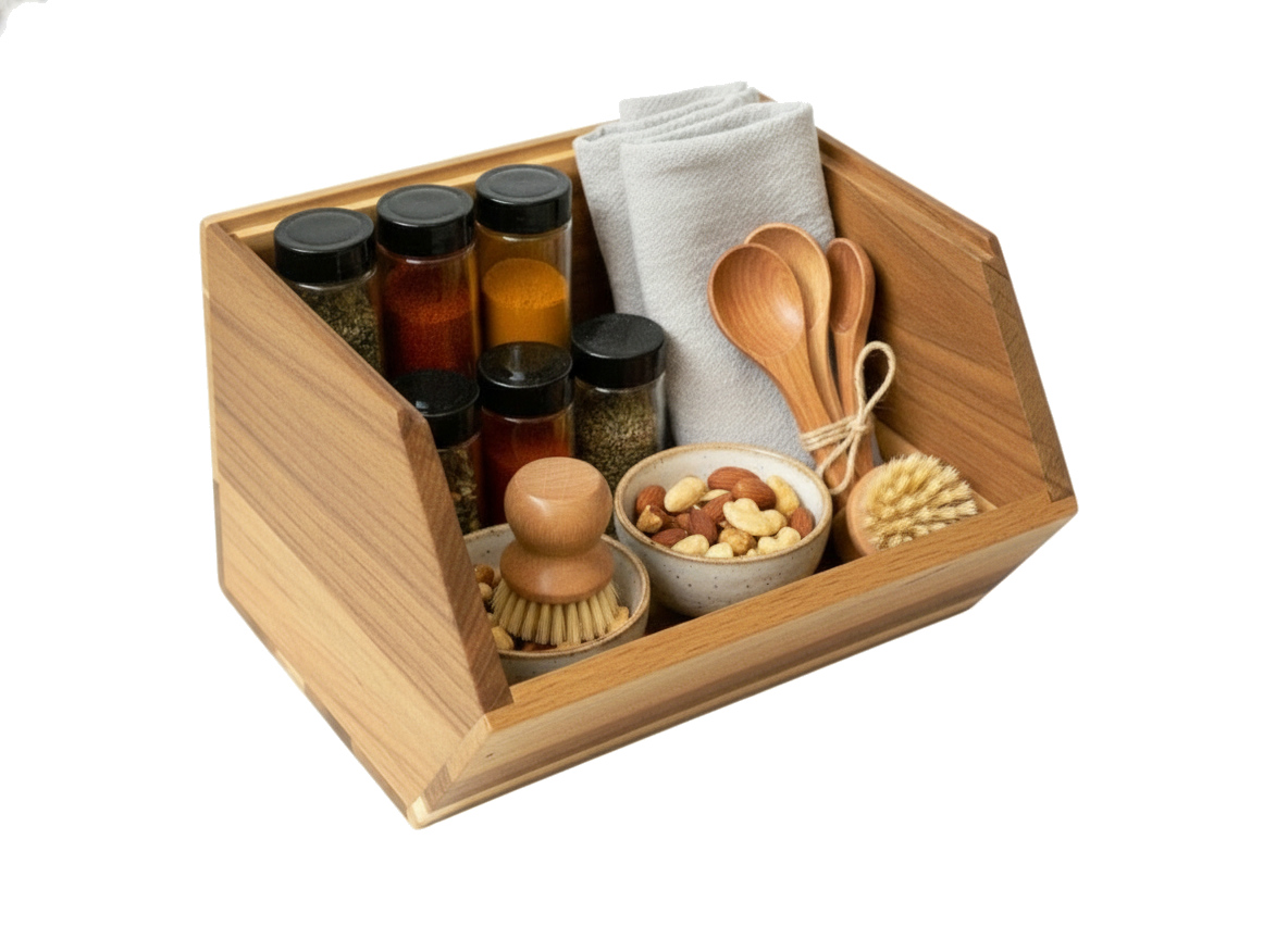Acacia Wood Pantry Bins | Wholesale & Retail USA, EU