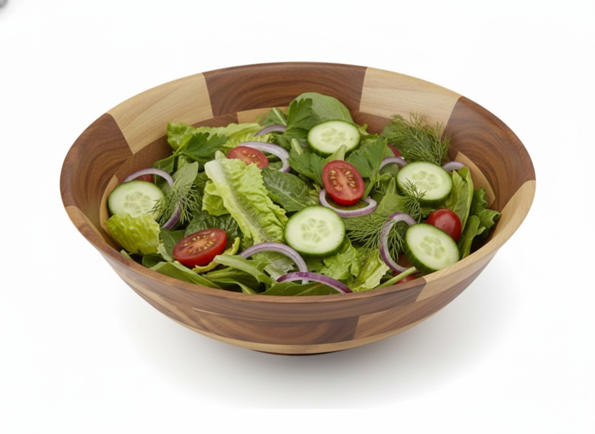 Acacia Wood Salad Bowl | Sustainable Kitchenware USA & EU