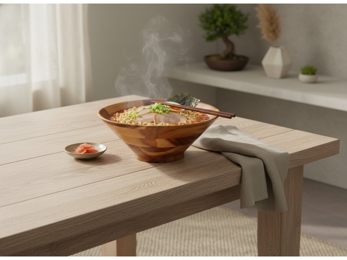 Acacia Wood Serving Bowl - Premium Tableware for US & EU