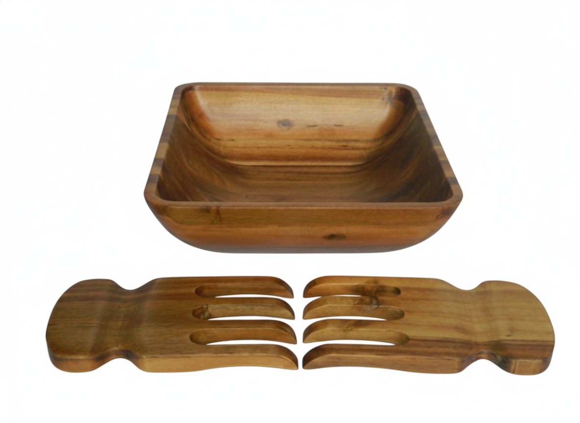 Superior Acacia Wood Salad Set | Durable Kitchenware US/EU