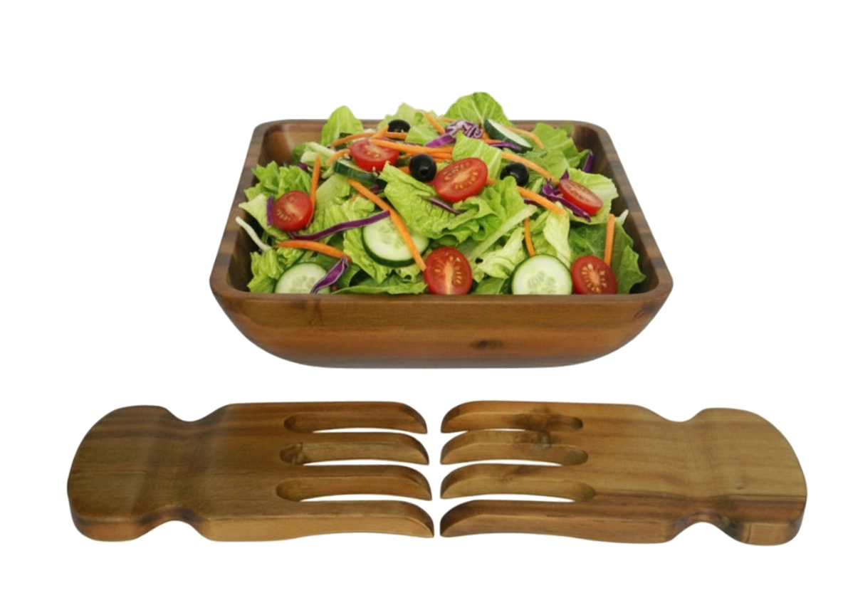 Superior Acacia Wood Salad Set | Durable Kitchenware US/EU